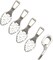 100pcs 15x5mm Silver Plated Small Pendant Bails Glue on Bails Tag Jewelry Bails Oval Scrabble Glue On Earring Bails Small Spoon Shape for Making Jewelry Scrabble Or Glass Cabochon Tiles (9062-100)
